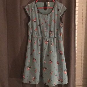 Mint green floral dress